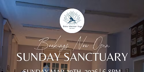 \ud83c\udf38 March Sunday Sanctuary \u2013 Bookings Now Open \ud83c\udf19