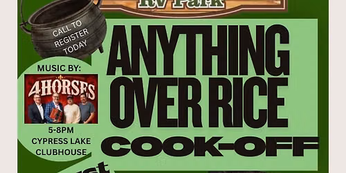 Poches anything over rice cook-off