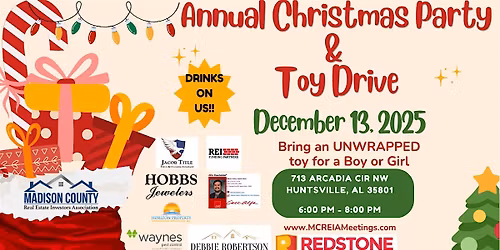 MCREIA Christmas Party & Toy Drive (Ugly Christmas Sweater Contest)