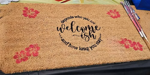 Debut Sassy Summer Welcome Mat Paint Craze - 7\/21 at The Buccaneer Lounge