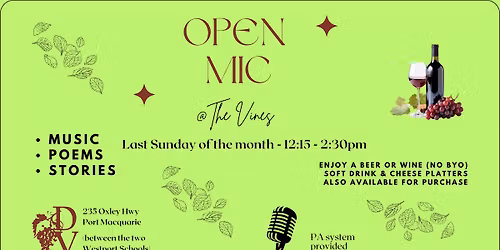 Open Mic at the Vines