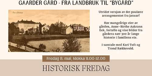 Historisk fredag: \u00d8nskereprise - Gaarder g\u00e5rd