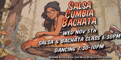 Salsa, Bachata, Cumbia & More Social Dancing in Vista!