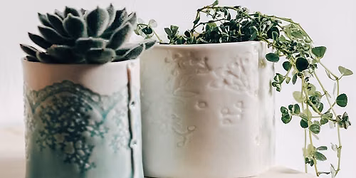 Plant Pot Workshop with Stitched Ceramics