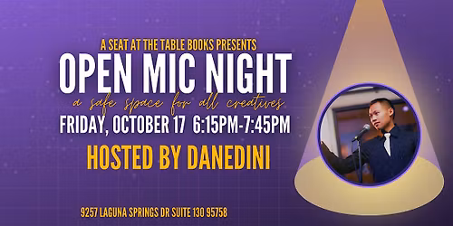 Open Mic Night at the Bookstore ft. Danedini