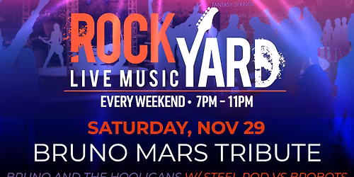 Bruno and The Hooligans - Bruno Mars Tribute w/  Steel Rod & The Brobots 