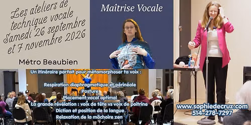 Atelier de technique vocale