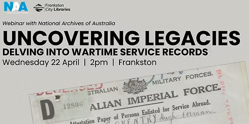 Uncovering Legacies: Delving into wartime service records - Webinar