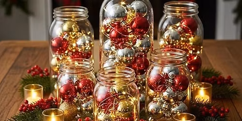 DIY Mason Jar Holiday Luminary (For Adults 18 & Older)