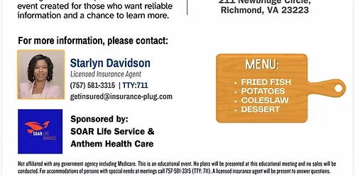 Senior Fish Fry at Coventry Gardens (Free Community Event!)