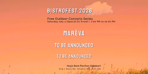 Mar\u00e8va at BistroFest 2026 (Special DJ Event)
