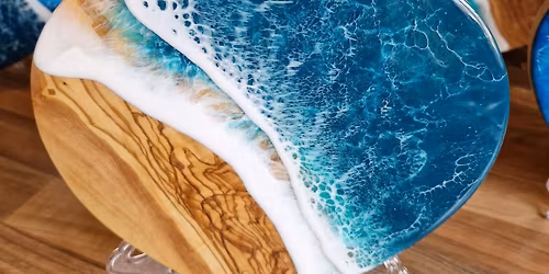 Epoxy resin wave olive wood heart \u2013 Starting 13th January 2026 (2 weeks)