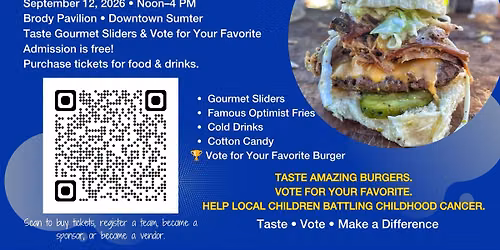\ud83c\udf54 Savor Sumter 2026 Gourmet Burger Cookoff
