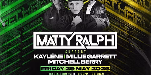 SubBass Presents: Get Hard Fridays with Matty Ralph