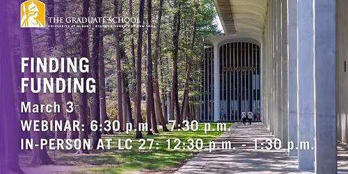 Finding Funding: In-Person Grad Prep Academy Workshop Spring 2026
