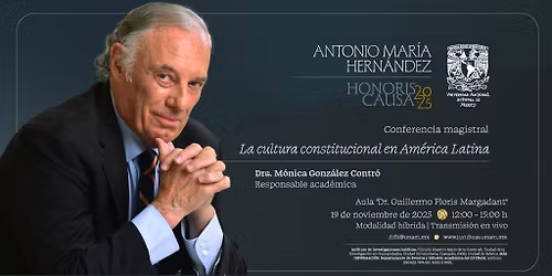 Conferencia magistral: "La cultura constitucional en Am\u00e9rica Latina"