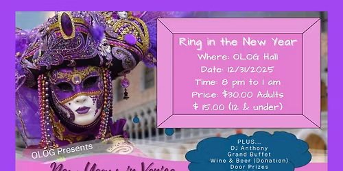 Years in Venice! Ring in the New Year at OLoG!