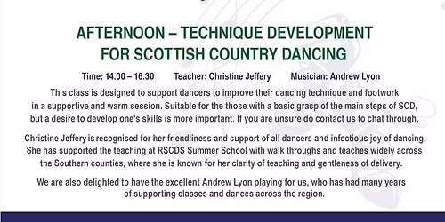 Scottish Step and SCD Technique Day