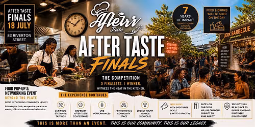 After Taste: Beyond the Plate \u2013 Food, Community, Networki & Live Experience