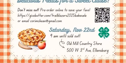Annual Take N' Bake Sale (Pie Sale)