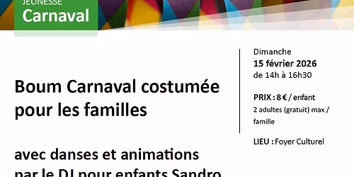 Boum Carnaval costum\u00e9e pour les familles