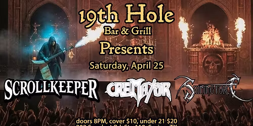Scrollkeeper, Cremator, Shining Force at 19th Hole, Spring, TX