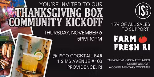 Thanksgiving Box Community Kickoff @ ISCO