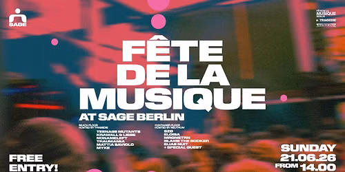 F\u00eate de la Musique at SAGE - FREE ENTRY