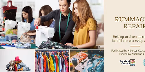 Rummage and Repair - Basic Sewing Techniques, Saving clothes from landfill one stitch at a time