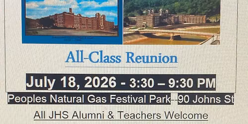 Johnstown High School ALL CLASS REUNION 