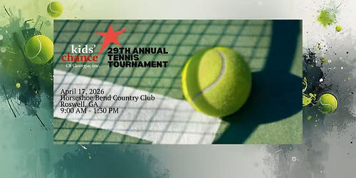 29th Annual Kids' Chance of Georgia Tennis Tournament