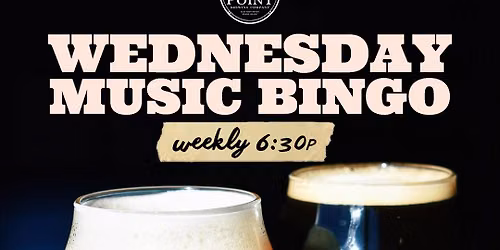 MUSIC BINGO Wednesday @ Crook Point Brewery, EP