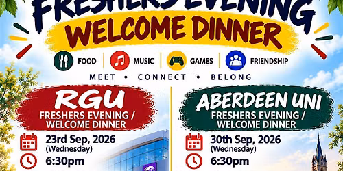 RGU Freshers Welcome Dinner
