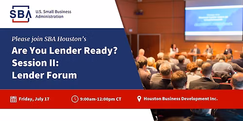 Are You Lender Ready - Session II: Lender Forum