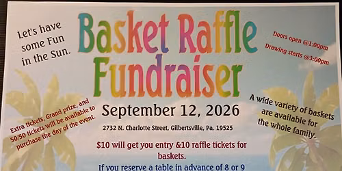 Boyertown Rod and Gun Club 2nd Annual Basket Raffle
