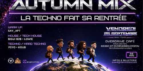 Autumn Mix : la techno fait sa rentr\u00e9e