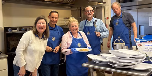 Blueberry pancake breakfast