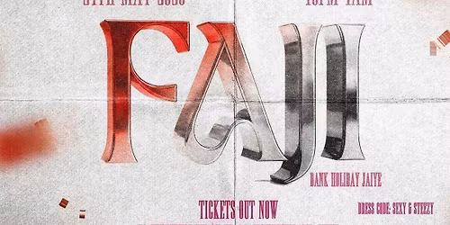 FAJI - BANK HOLIDAY JAIYEE - Afrobeats\/HipHop\/Amapiano\/RnB\/DanceHall