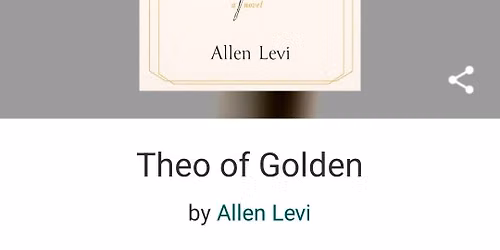 July Bookclub - Theo of Golden discussion and campfire