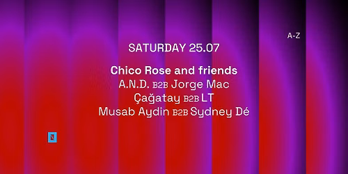25.07 TOFFLER Presents Chico Rose and friends