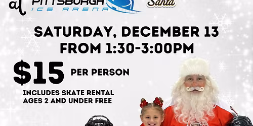 Skate with Santa at Pittsburgh Ice Arena