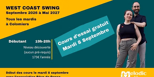 Cours d'essai D\u00e9butant West Coast Swing