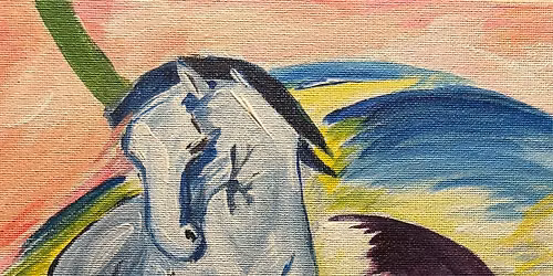 Paint Like Franz Marc: Blue Horse