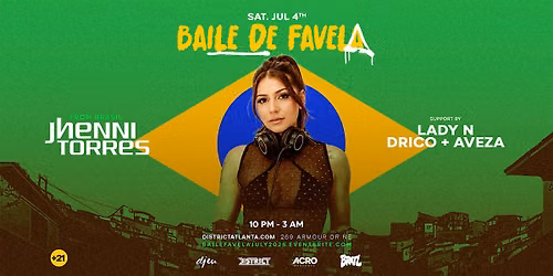 Baile de Favela & BRATL Present Special Guest DJ Jhenni Torres (Brasil)