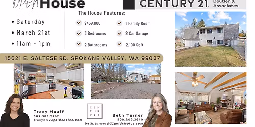 OPEN HOUSE - 15621 E. Saltese Rd. Spokane Valley, WA 99037