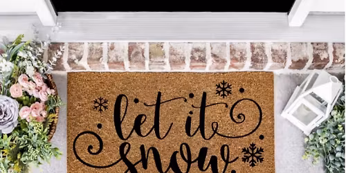 Sip and Paint Festive Doormats