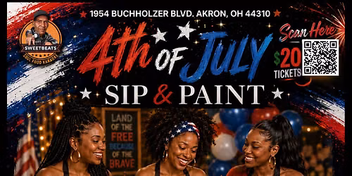 4TH OF JULY SIP & PAINT AT SWEETBEATS!