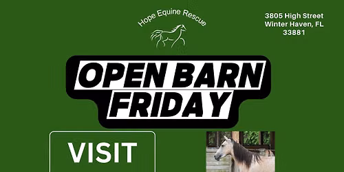 Open Barn Friday