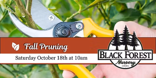 FREE CLASS: Fall Pruning