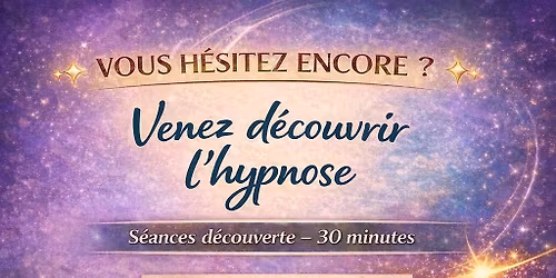 D\u00e9couverte de l\u2019hypnose de relaxation - En cabinet ou en Visio 